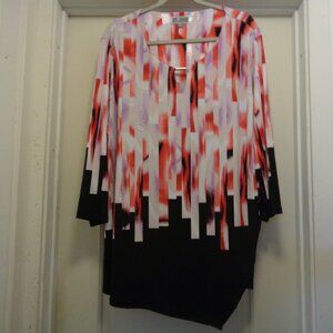 SCANDI MODERNIST COLORS KNIT BLOUSE BY M COLLECTION 3 X